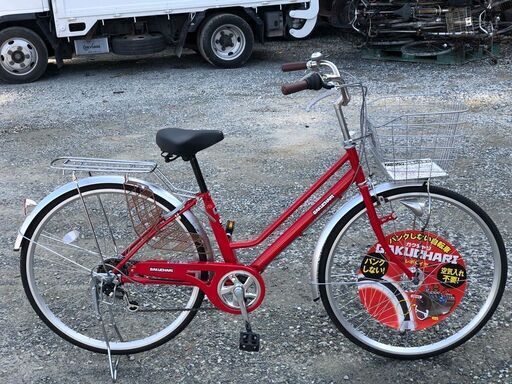 ガクチャリ 27インチ ノーパンクタイヤ 外装6段変速