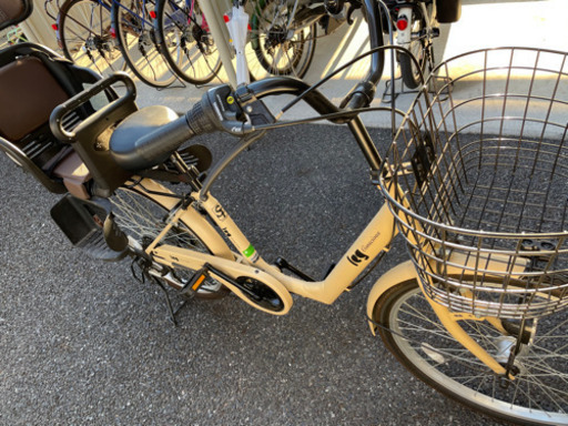 [相談中]値下げしました❣️ 【美品】子供乗せ　6段変速付き ママ自転車　チャイルドシート付き