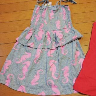 オシャレワンピ２枚　130 140cmくらいの画像