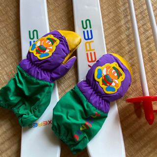 子供用スキー板&手袋
