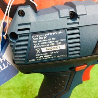 ボッシュ GDR18V-EC6 インパクトドライバー【リライズ野田愛宕店】【店頭取引限定】【未使用】【管理番号：IT051MDJXMUU】の画像