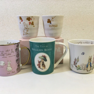 横浜市内送料無料！新品含む ピーターラビット タオル 小物入れ 湯のみ マグカップ スプーン カトラリー まとめての画像
