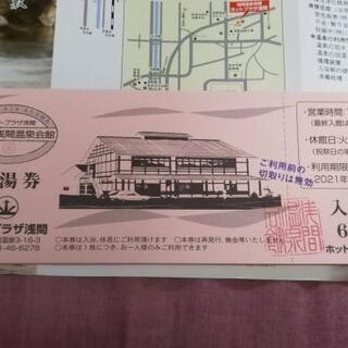 ｢半額｣ホットプラザ浅間（松本市）入湯券10枚セットの画像