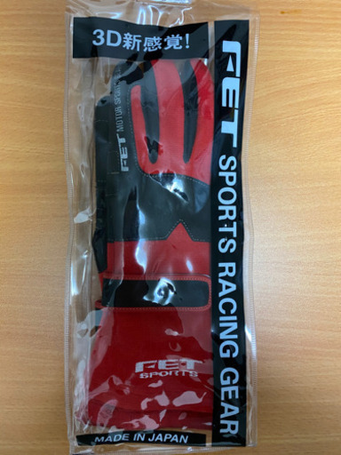 未使用 FET 3D RACING GLOVE Sサイズ