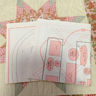 こどもたちの もめんのこもの♡ 実物大型紙付の画像