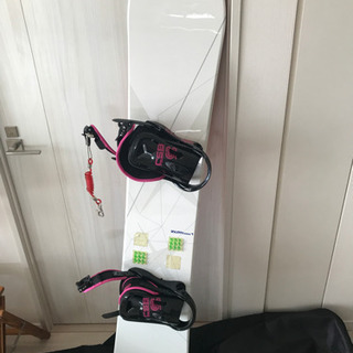 スノーボード 板+ビンディング+カバー セット 長さ156cm