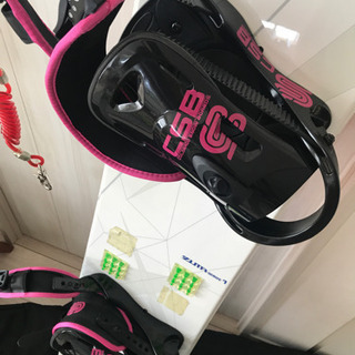 スノーボード 板+ビンディング+カバー セット 長さ156cm