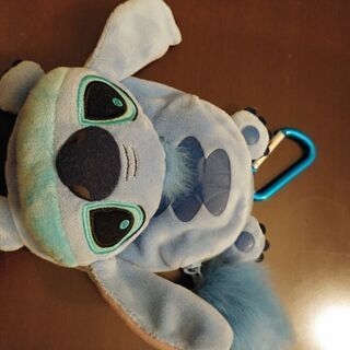 [中古]スティッチ　カラビナ付ポーチの画像