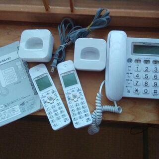 値下げ パイオニア コードレス電話機 子機2台付