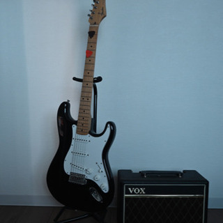 fender stratocastor + VOX amplifier 他備品