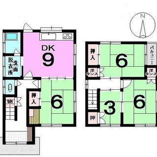 4DK 3月中頃入居可　母子家庭・生保可！リフォーム予定、礼・仲...