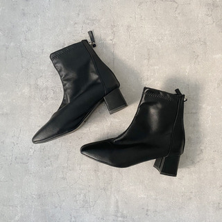 早い者順❤️トレンドショートブーツ ブラック 38