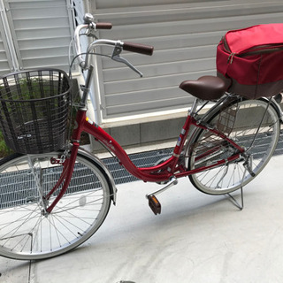 昨年6月に買った綺麗な自転車　赤