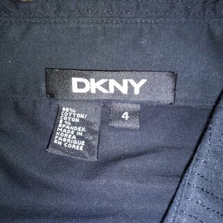 “値下げ”DKNY【レディース】長袖シャツ〈黒〉の画像