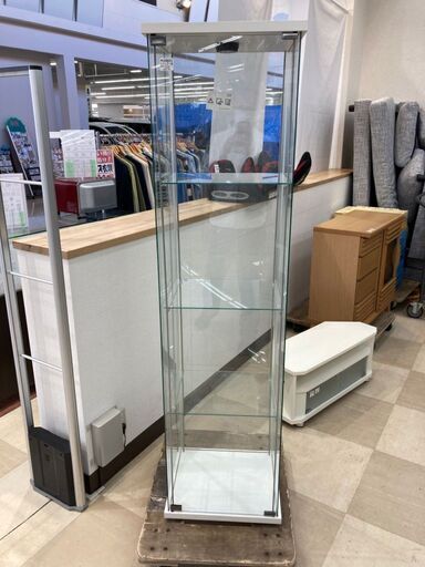 IKEA(イケア) ダウンライト付 コレクションケース デトルフ(DETOLF)