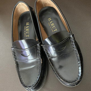 HARUTA ローファー　黒　22cmEE 