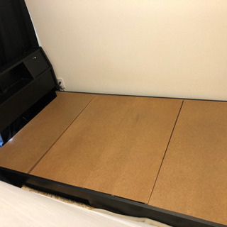 無料‼️木製ベットフレーム(黒)の画像