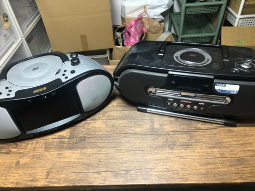 ジャンク DVDプレーヤー＋MD カセットプレーヤー