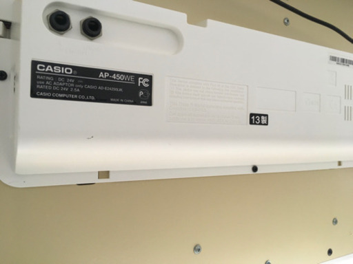 i197 CASIO AP-450WE 2013年製　カシオ　電子ピアノ