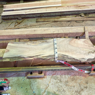 楠木板木　一枚板　テーブル　手作りの画像