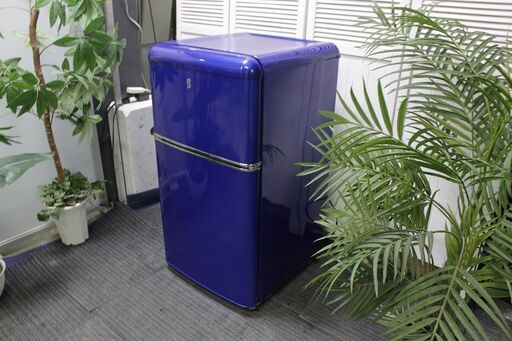 R2715) ELSONIC 中古エルソニック　横浜DeNAベイスターズコラボ　83L　EJ-R832C-BL　ブルー 2016年製! 冷蔵庫 店頭取引大歓迎♪