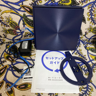 Wi-Fiルーター WN-AX2033GR2 & DX2033GR セット　付属品完備の画像