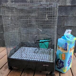 【お取引中】シマリス・モモンガ等用ペットケージ大、ケージ用フロア...