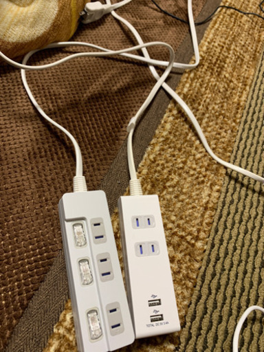 USBポート付きタップ\u0026省エネタップ　お値下げしました！