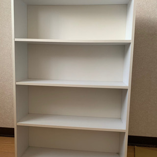 白い文庫本本棚もらってください！