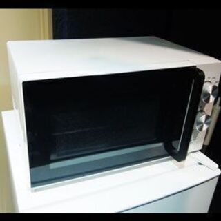 電子レンジ　簡単　シンプル　美品　白