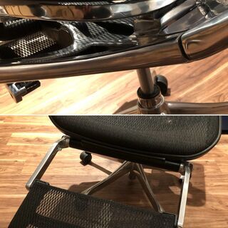 ほぼ未使用、展示品同等品】 エルゴヒューマン プロ オットマン内蔵型