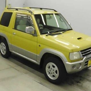 【売約済】パジェロミニ V-4WD 4AT HDDナビ ヒッチメンバー 黄/灰II H11 89,000kmk 車検R3/9まで リ料込み12万円 H58Aの画像