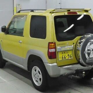 【売約済】パジェロミニ V-4WD 4AT HDDナビ ヒッチメンバー 黄/灰II H11 89,000kmk 車検R3/9まで リ料込み12万円 H58Aの画像