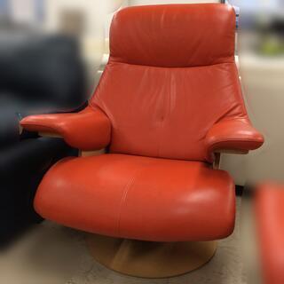 美品】カリモク ザ・ファースト RU74 リクライナー RU02 オットマン