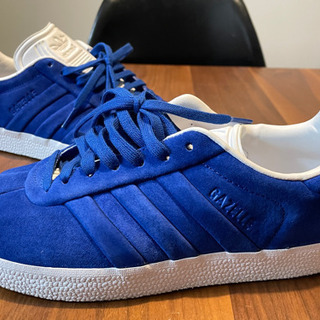 【美品】アディダス adidas GAZLLE ブルー 22.5cmの画像