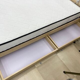 下収納付き ダブルベッドの画像