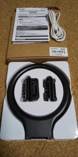 サンワダイレクト LEDリングライト クリップ式 200-DG020 携帯ライト