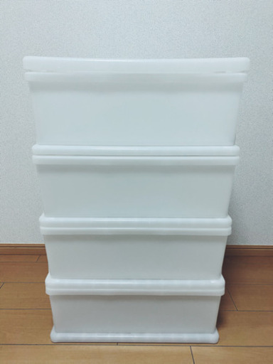 収納ケース　4段タイプ　クリア