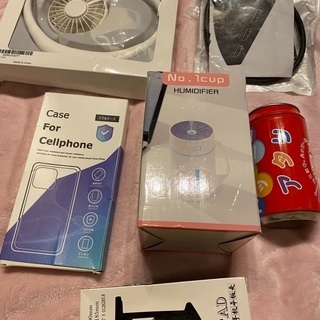 加湿器　コカコーラ　アタリ缶　扇風機　iPhoneクリアカバー　