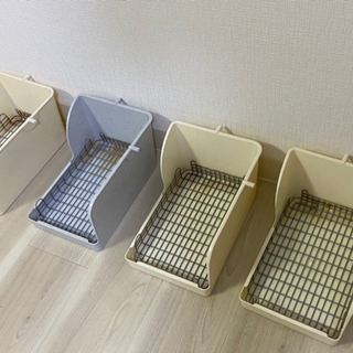 うさぎ 移動用キャリー ケージ ペットシーツ トイレ 牧草の画像