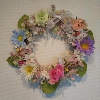 最終セール！華やかな春のリース♪