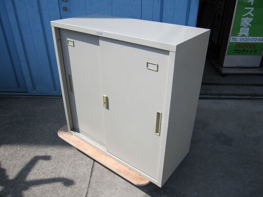 引違い書庫　東洋事務器　ニューグレー　880ｘ400ｘ880