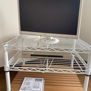 SHARP LC22K40 液晶カラーテレビ　テレビ台、DVDプ...