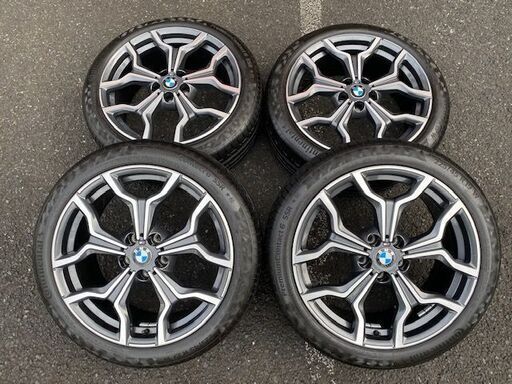 美品♪　ＢＭＷ純正Ｙスポーク７２２Ｍ　１９インチ　Ｘ１、Ｘ２