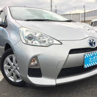 790[カーズ大阪]【全国陸送10.000円～】26年アクア1.5！低走行６万キロ♪修復歴なし♪スマートキー♪プッシュスタート♪ナビ♪ＴＶ♪ＥＴＣの画像