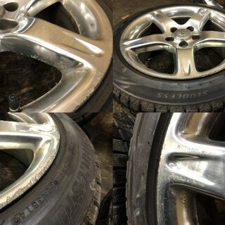 【BS BLIZZAK REVO GZ 235/45R17】スタッドレス【トヨタ 16アリスト ベルテックス 純正ホイール 8J5HPCD114.3+50】　(VTK303) クレジットカード QR決済可能の画像