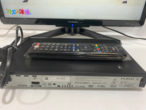美品✨2019年モデルFUNAI液晶テレビ FL-24H2010 24型＆FBP-H220 ブルーレイプレーヤー【212N3】