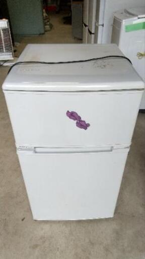 【中古品】ユーイング 2013年 88L 2ドア冷蔵庫