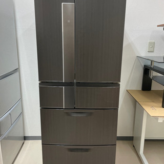 2/18 終 2013年製 三菱 MR-JX47LW-RW ノンフロン冷凍冷蔵庫 470L 6枚