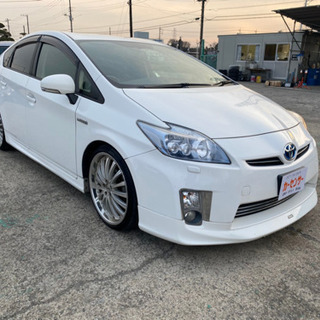 値下　プリウス　S　車検付32年10月　Sツーリング後期仕様　地デジ　ハイブリッドモーター交換済　即決59.8万円 トヨタ プリウス30後期 S シーリング 平成24年 車検2年付き TEINサス 注文